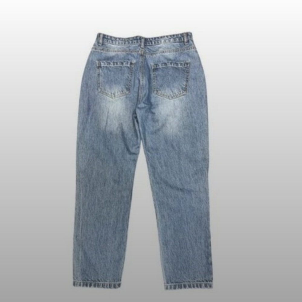 🌟Boohoo✨️ Distressed Blue Women's Jeans 10P Excellent Used Condition💚 - Picture 2 of 5